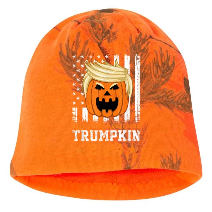 Trumpkin 2024 Usa Make Halloween Great Again Funny Trump Kati - Camo Knit Beanie