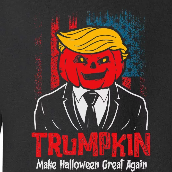 Trumpkin 2024 Usa Make Halloween Great Again Toddler Sweatshirt