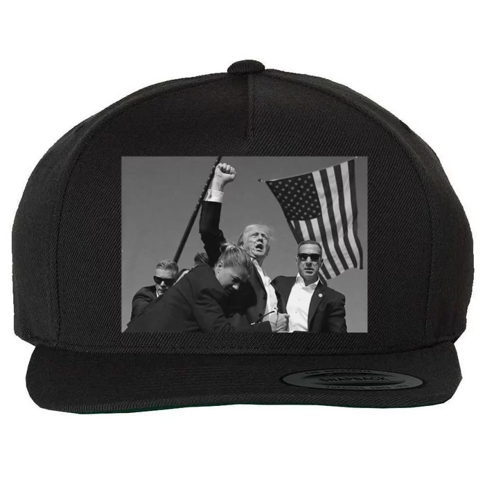 Trump 2024 Us Flag Donald Trump Election Rally Shooting Donald Trump Fist Pump Wool Snapback Cap