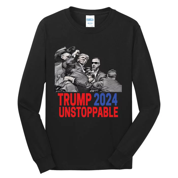 Trump 2024 Usa Pennsylvania Voters Design Tall Long Sleeve T-Shirt