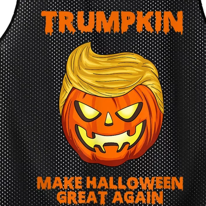 Trumpkin 2024 Usa Make Halloween Great Again Funny Mesh Reversible Basketball Jersey Tank