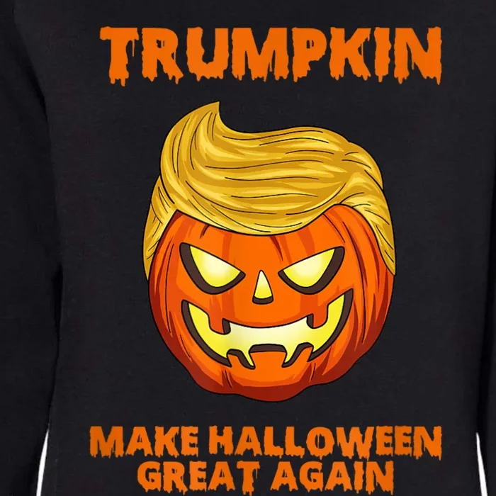 Trumpkin 2024 Usa Make Halloween Great Again Funny Womens California Wash Sweatshirt