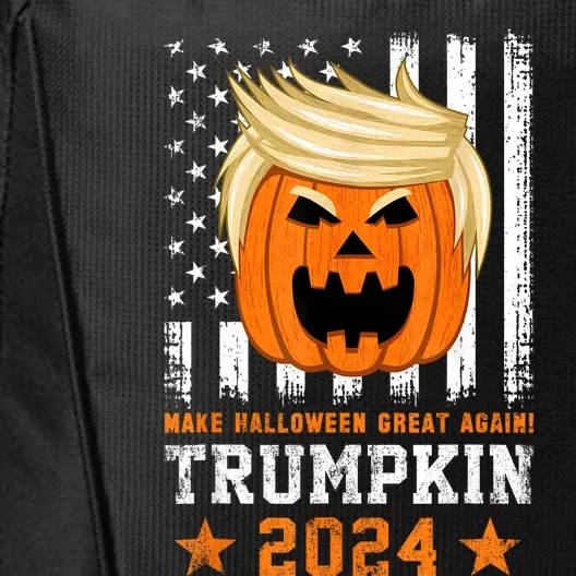 Trumpkin 2024 Usa Make Halloween Great Again Funny Trump City Backpack