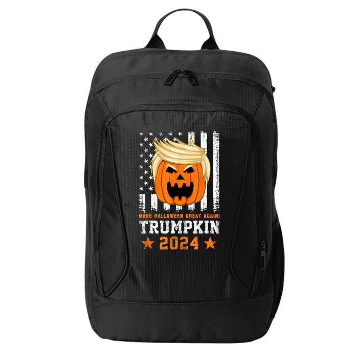 Trumpkin 2024 Usa Make Halloween Great Again Funny Trump City Backpack