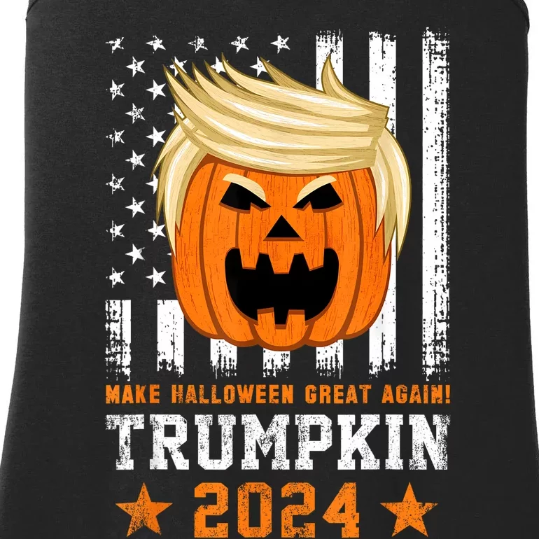 Trumpkin 2024 Usa Make Halloween Great Again Funny Trump Ladies Essential Tank