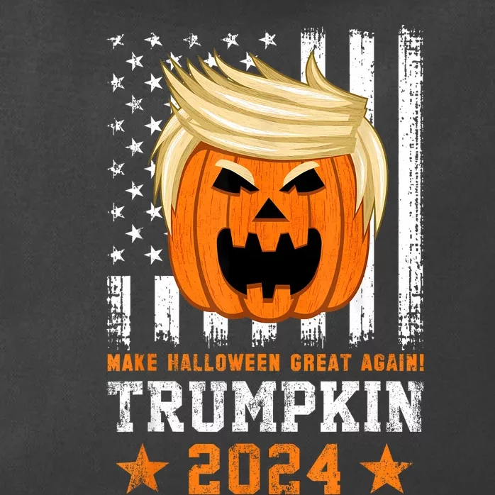 Trumpkin 2024 Usa Make Halloween Great Again Funny Trump Zip Tote Bag