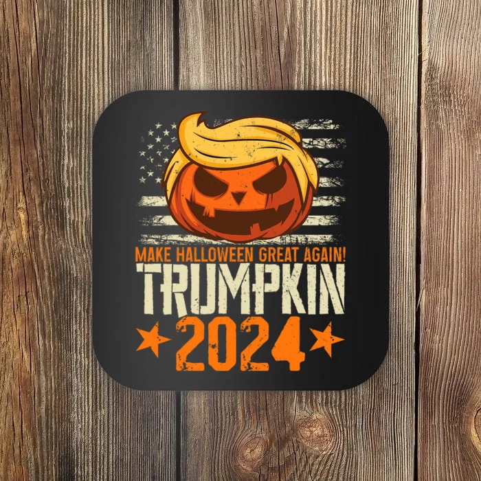 Trumpkin 2024 Usa Make Halloween Great Again Funny Trump Coaster