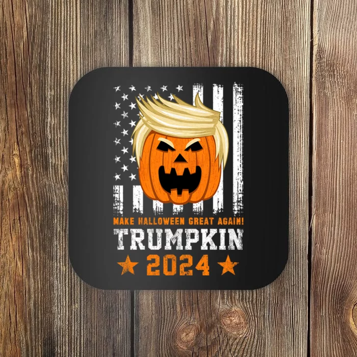 Trumpkin 2024 Usa Make Halloween Great Again Funny Trump Coaster