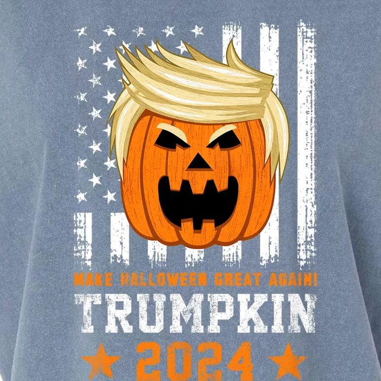 Trumpkin 2024 Usa Make Halloween Great Again Funny Trump Garment-Dyed Women's Muscle Tee