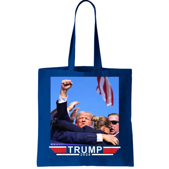 Trump 2024 Us Flag Donald Trump Election Rally Shooting 2024 Tote Bag