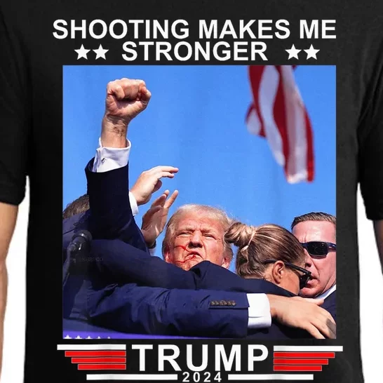 Trump 2024 Us Flag Donald Trump Election Rally Shooting 2024 Pajama Set