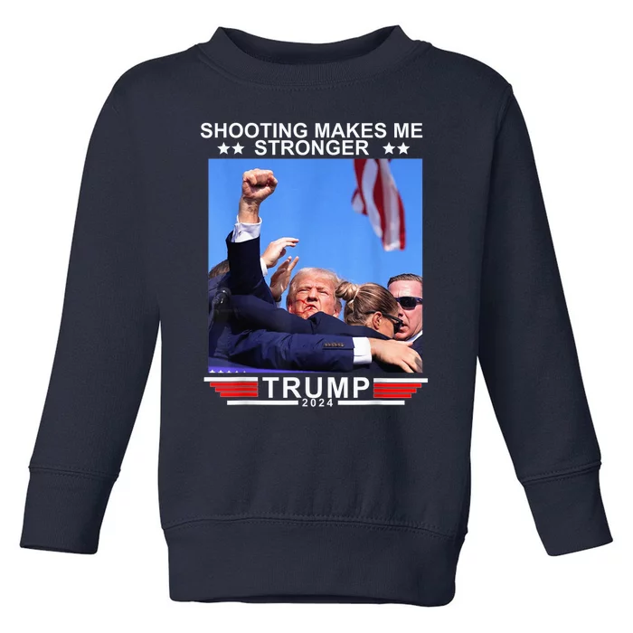 Trump 2024 Us Flag Donald Trump Election Rally Shooting 2024 Toddler Sweatshirt