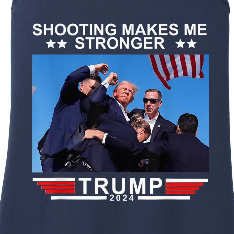 Trump 2024 Us Flag Donald Trump Election Rally Shooting 2024 Ladies Essential Tank