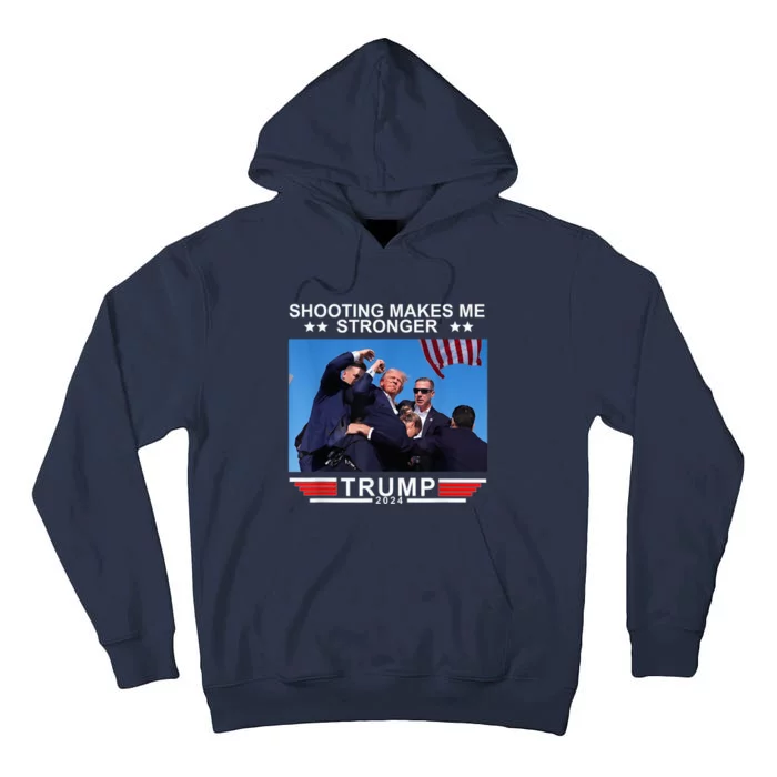 Trump 2024 Us Flag Donald Trump Election Rally Shooting 2024 Tall Hoodie