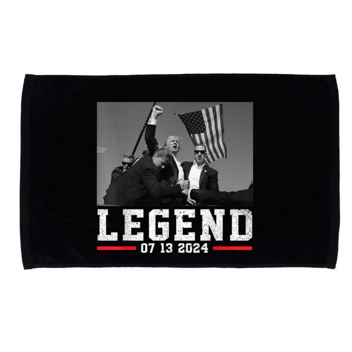 Trump 2024 Us Flag Donald Trump Election Rally Shooting 2024 Microfiber Hand Towel