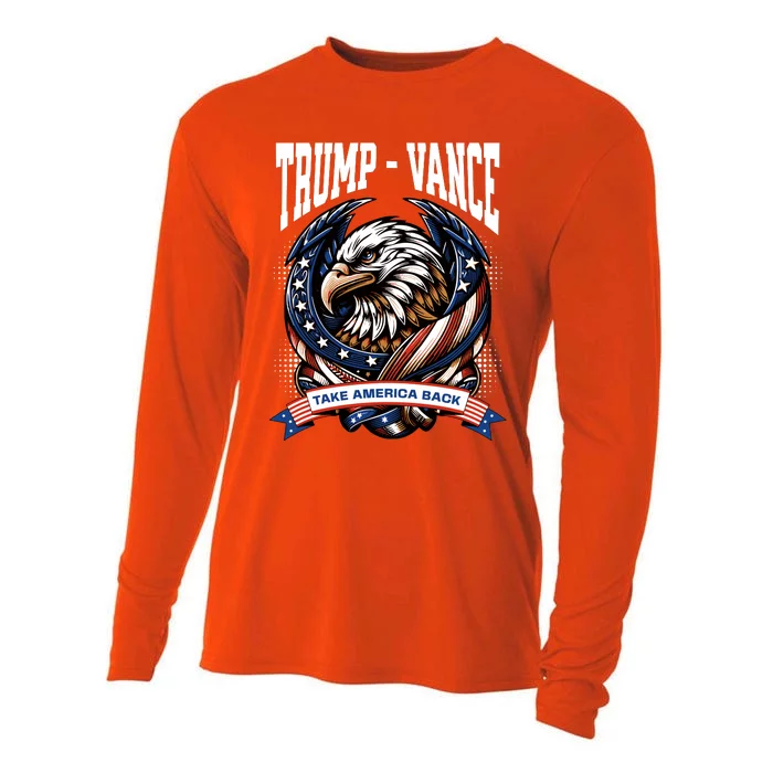 Trump 2024 Vance Take America Back Campaign Cooling Performance Long Sleeve Crew