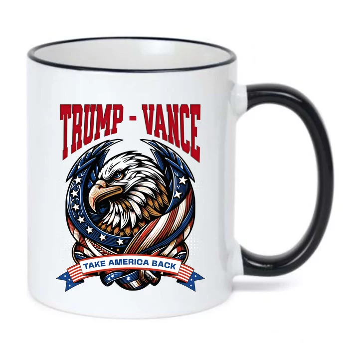 Trump 2024 Vance Take America Back Campaign Black Color Changing Mug