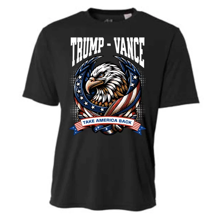 Trump 2024 Vance Take America Back Campaign Cooling Performance Crew T-Shirt