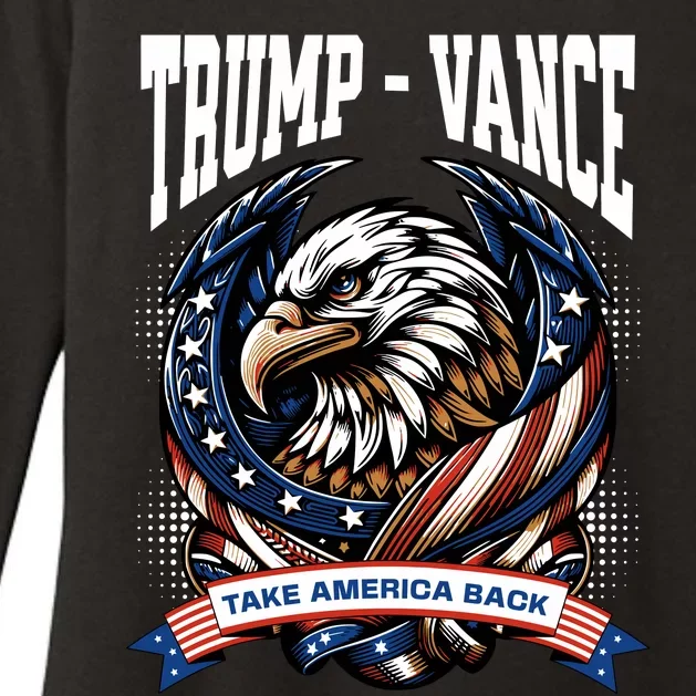 Trump 2024 Vance Take America Back Campaign Womens CVC Long Sleeve Shirt