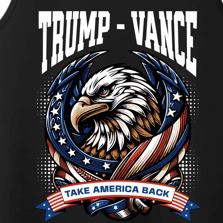 Trump 2024 Vance Take America Back Campaign Performance Tank