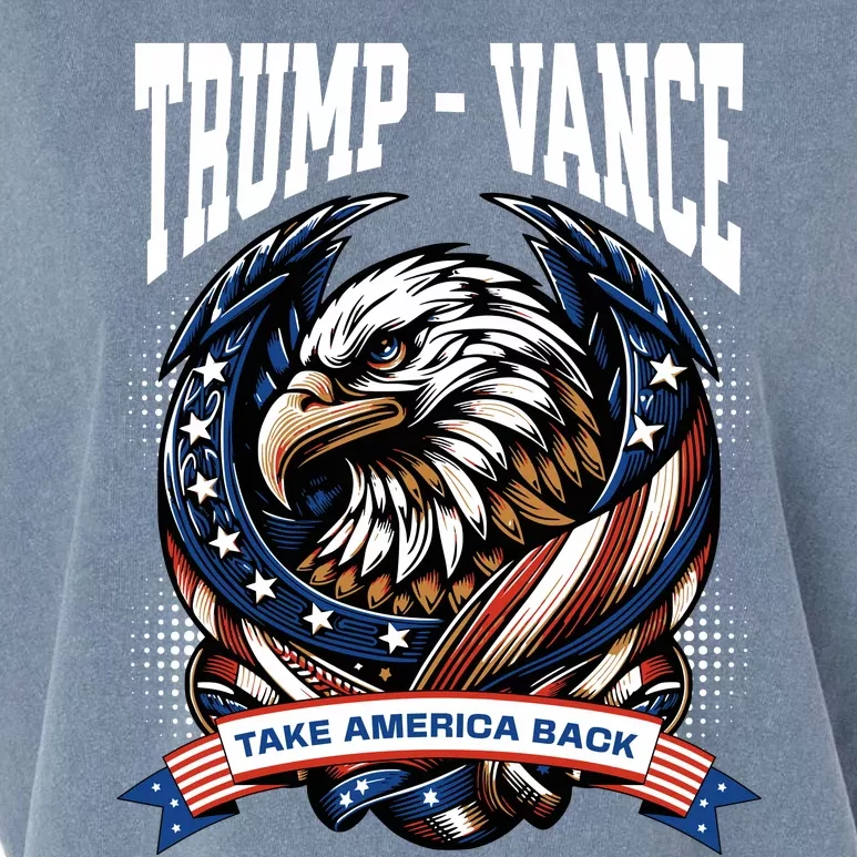 Trump 2024 Vance Take America Back Campaign Garment-Dyed Women's Muscle Tee