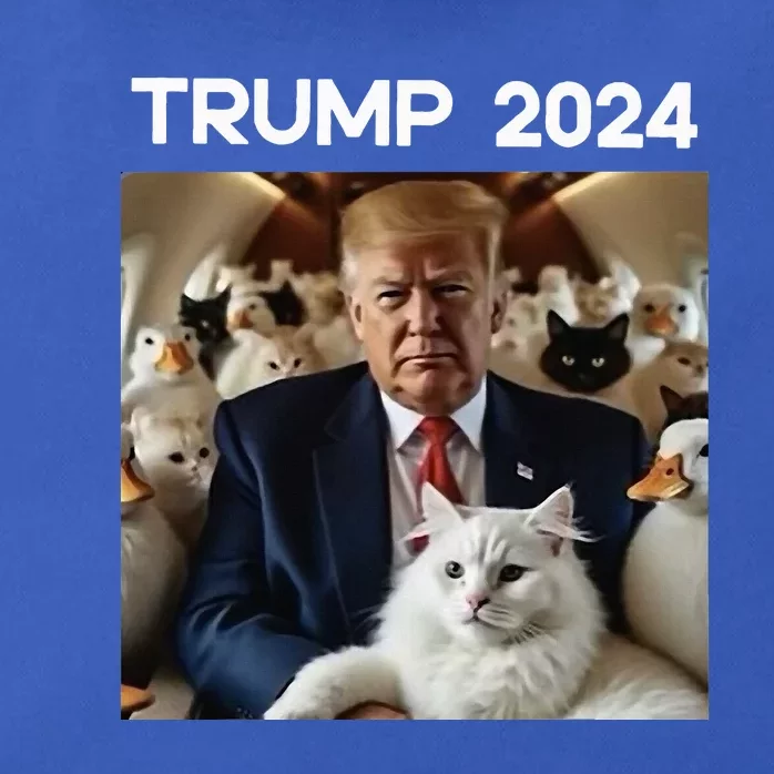 Trump 2024 Vs Cat Lady Kamala Trump Harris Debate Zip Tote Bag