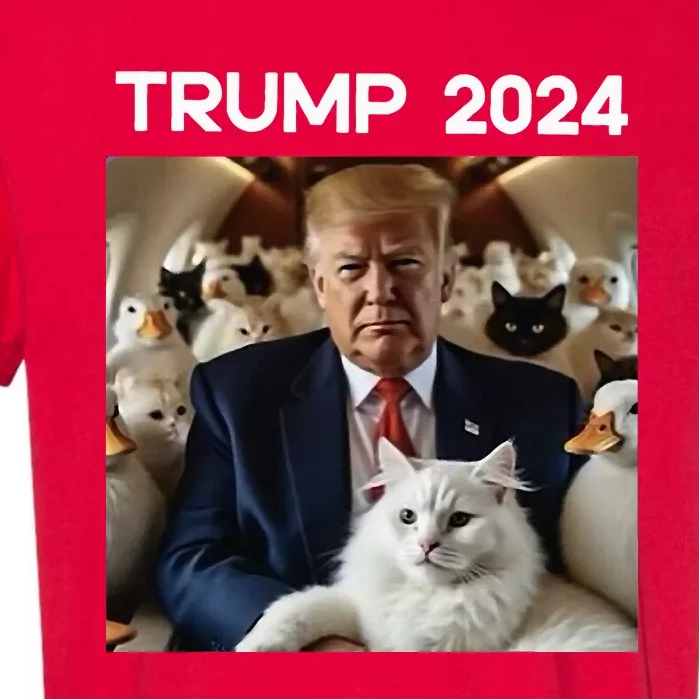 Trump 2024 Vs Cat Lady Kamala Trump Harris Debate Garment-Dyed Heavyweight T-Shirt