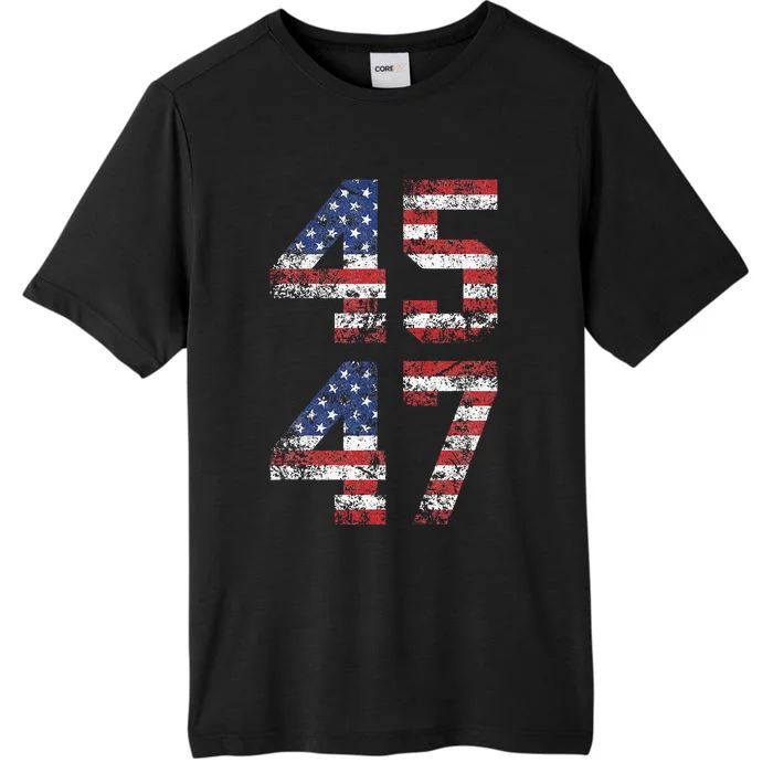 Trump 2024 Vintage Classic Fit Crew Neck Black Adult ChromaSoft Performance T-Shirt