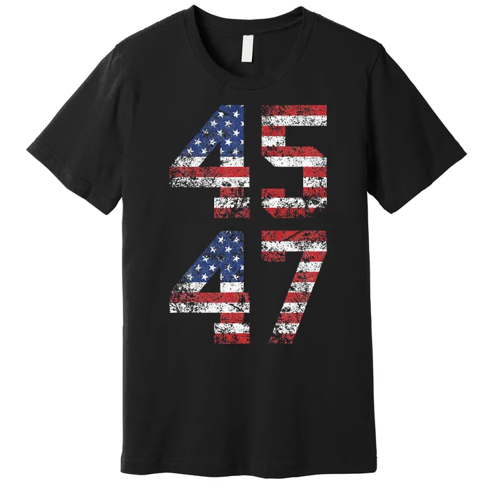 Trump 2024 Vintage Classic Fit Crew Neck Black Adult Premium T-Shirt