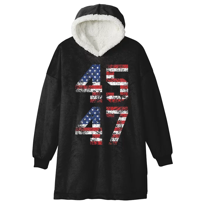 Trump 2024 Vintage T Classic Fit Crew Neck Black Adult Hooded Wearable Blanket