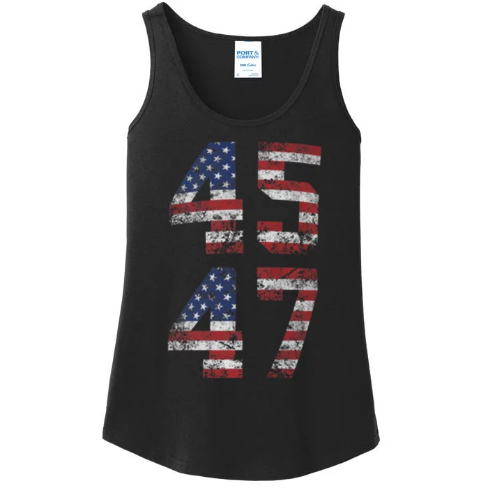 Trump 2024 Vintage 45 47 Pro Trump Ladies Essential Tank