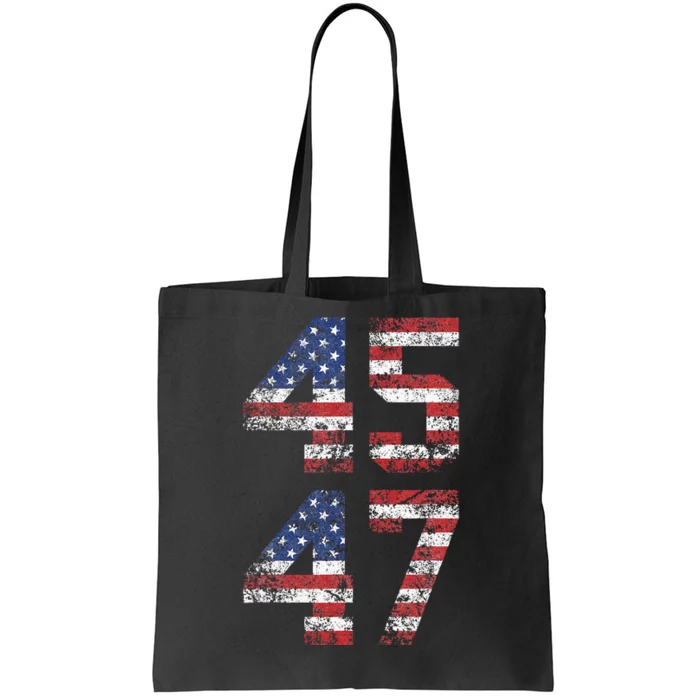 Trump 2024 Vintage Classic Fit Crew Neck Black Adult Tote Bag