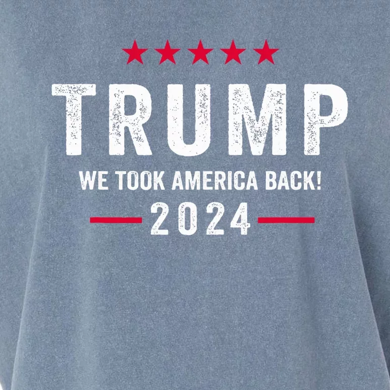 Trump 2024 Victory J.D.Vance President 47 Trump Won Garment-Dyed Women's Muscle Tee