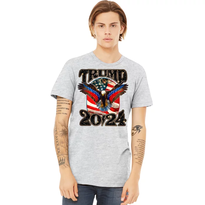 Trump 2024 Vintage American Bald Eagle Premium T-Shirt