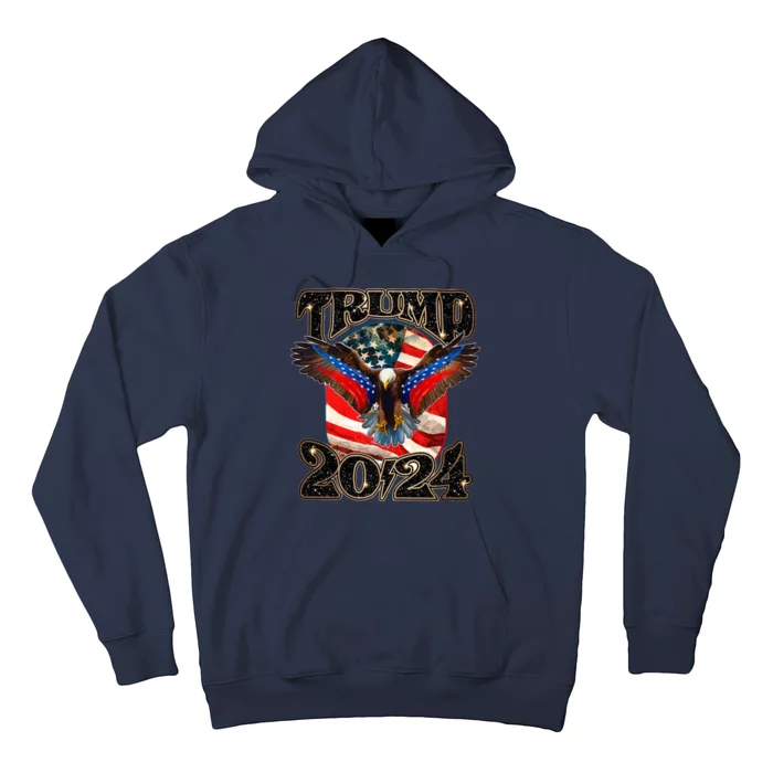 Trump 2024 Vintage American Bald Eagle Hoodie