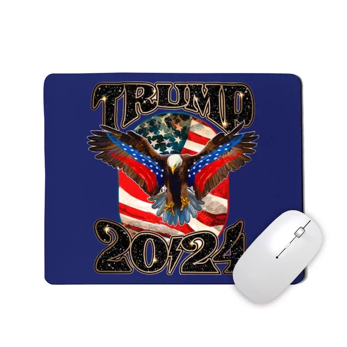 Trump 2024 Vintage American Bald Eagle Mousepad