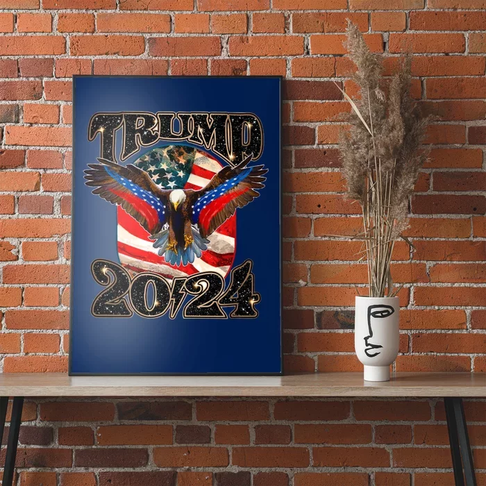 Trump 2024 Vintage American Bald Eagle Poster