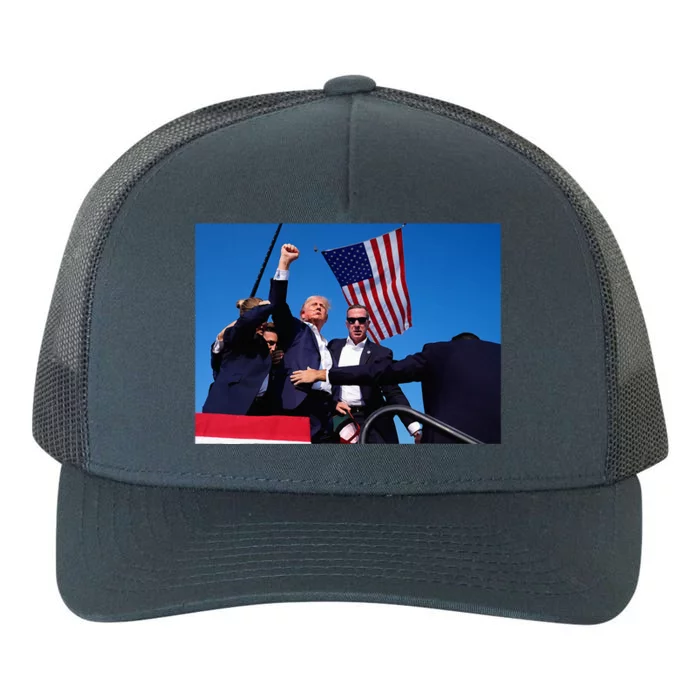 Trump 2024 Wanted Outlaw IM Voting Convicted Felon 2024 Yupoong Adult 5-Panel Trucker Hat