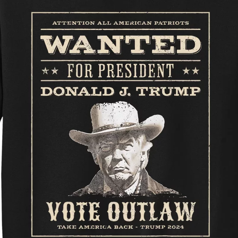 Trump 2024 Wanted Outlaw IM Voting Convicted Felon 2024 Sweatshirt