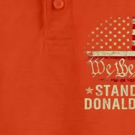 Trump 2024 We The People Stand With Trump Republican Dry Zone Grid Performance Polo