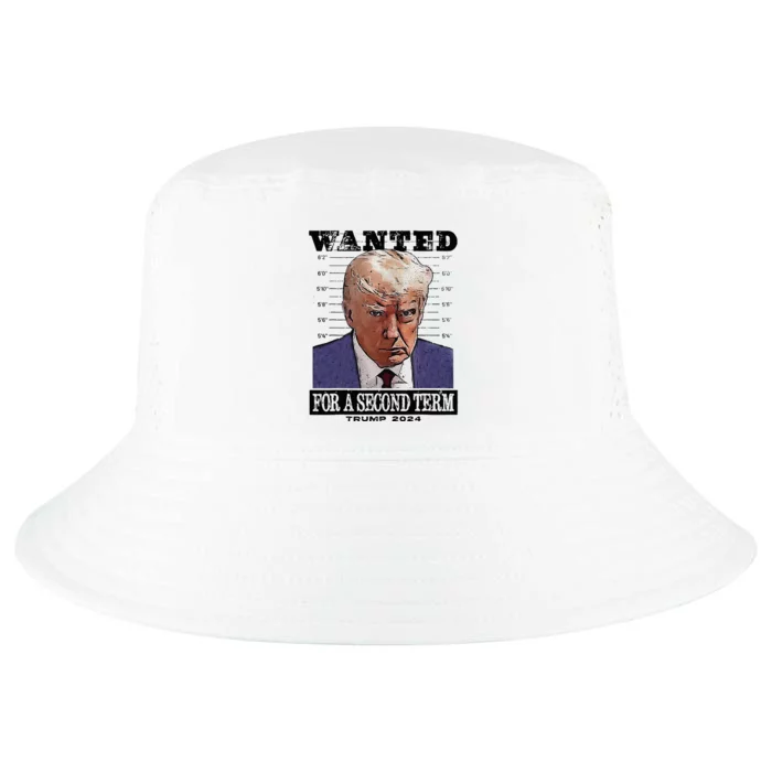 Trump 2024 Wanted For A 2nd Term Cool Comfort Performance Bucket Hat