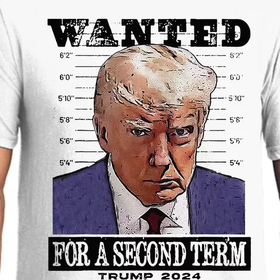 Trump 2024 Wanted For A 2nd Term Pajama Set