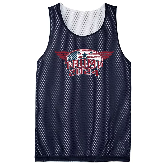 Trump 2024 Winged Logo Mesh Reversible Basketball Jersey Tank