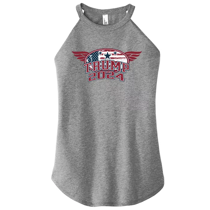 Trump 2024 Winged Logo Women’s Perfect Tri Rocker Tank