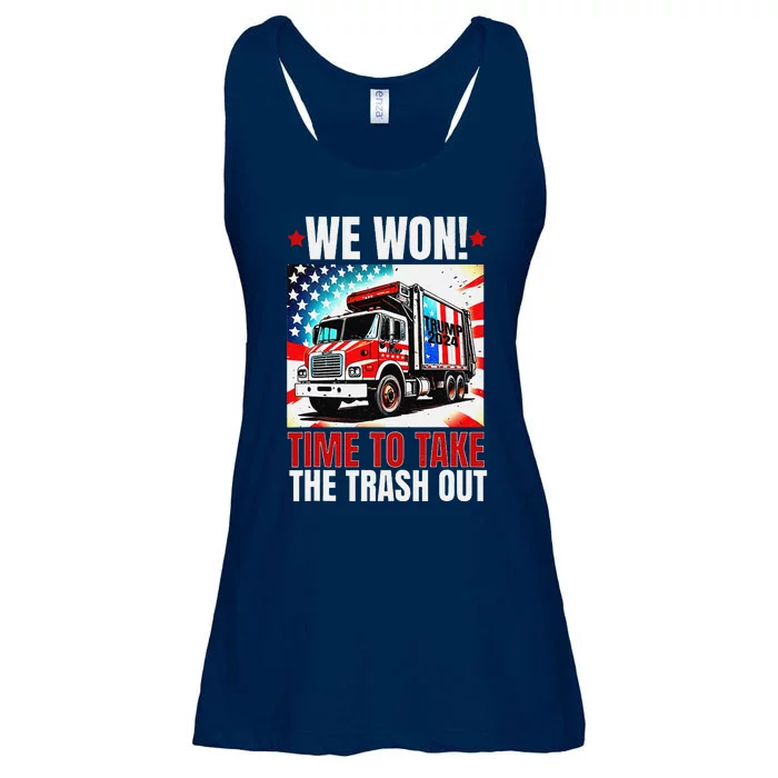 Trump 2024 We Won Wins Victory Inauguration 2025 Garbage Ladies Essential Flowy Tank