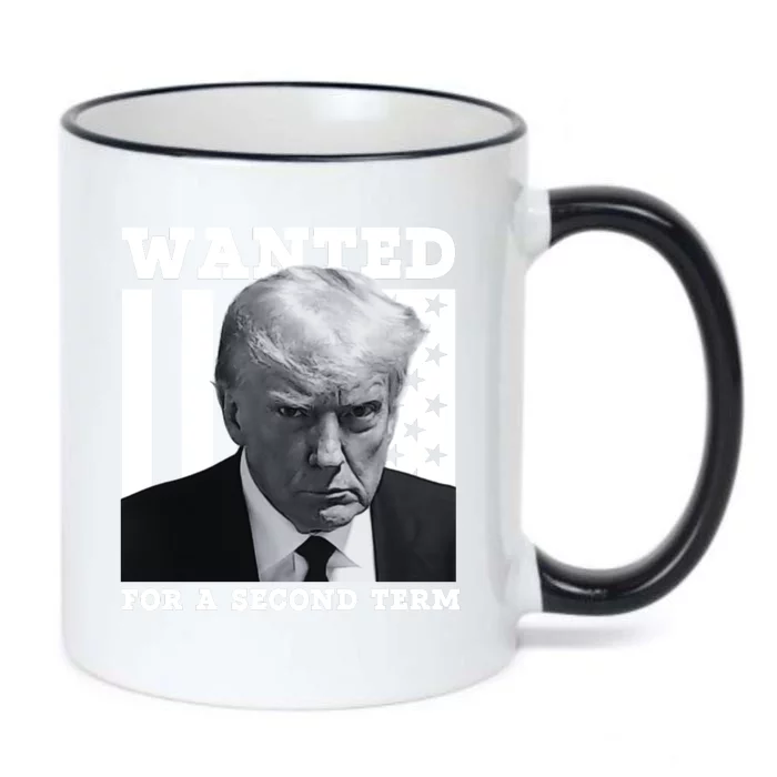 Trump 2024 Wanted For A 2nd Term Black Color Changing Mug