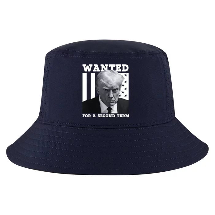 Trump 2024 Wanted For A 2nd Term Cool Comfort Performance Bucket Hat