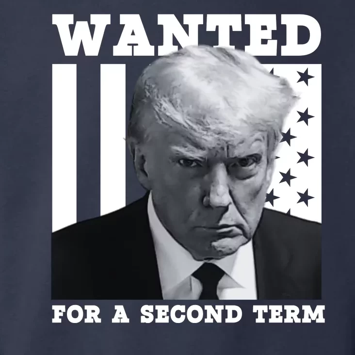 Trump 2024 Wanted For A 2nd Term Toddler Hoodie