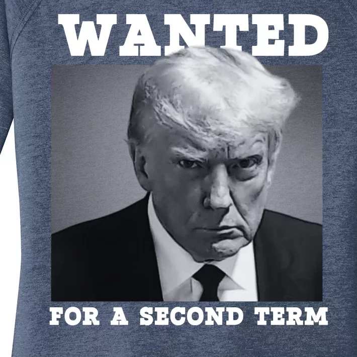 Trump 2024 Wanted For A 2nd Term Women's Perfect Tri Tunic Long Sleeve Shirt