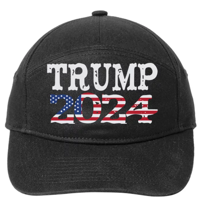 Trump 2024 Wanted President Desantis 7-Panel Snapback Hat